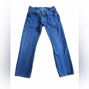 Levi's 501 Jeans Men 32x30 Button Fly Straight Leg 100% Cotton Medium Wash